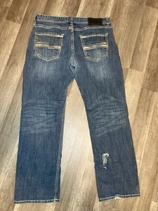 Jeans Vaqueros Rock & Roll Para Hombre 38X32 Pistola Denim Recto Western Trabajo Usados - Imagen 1 de 12