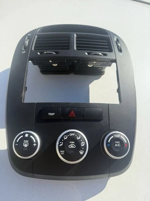 KIA SPECTRA 07-09 2007 2008 2009 embellecedor de tablero control de clima radio bisel negro Foto 1 de 2