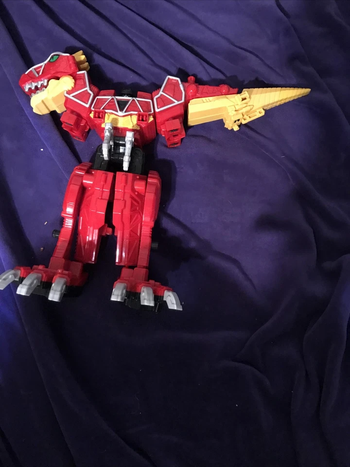 Power Rangers Dino Charge Megazord Zord Constructor Rojo Rosa Azul Piezas incompletas Foto 1 de 4