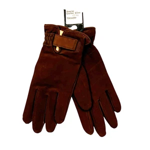 Guantes Wilsons de cuero marrón (pequeños) de colección años 90 nuevos con etiquetas para mujer nuevos stock antiguo - Imagen 1 de 5