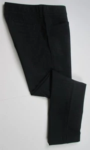 LANDS END Black School Uniform Pencil Leg Chino Pants Girls 12 NEW - Picture 1 of 6