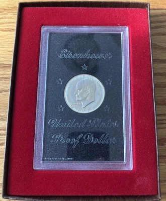 1974-S EISENHOWER DOLLAR – PROOF – 40% SILVER – WITH CASE - Image 1 of 4