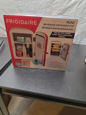 Frigidaire Retro 9-Can Portable Mini Fridge, RED. NEW IN BOX  - Image 1 of 4