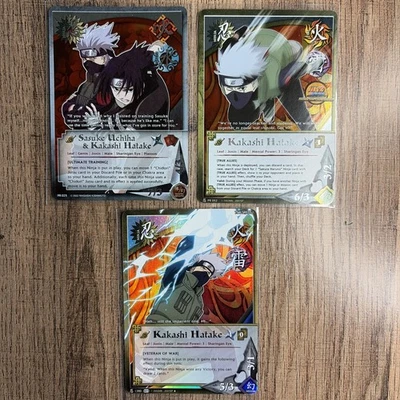 Naruto CCG Kakashi/Sasuke Promos & Foils PR025, PR052, 1380 LP - Image 1 of 4