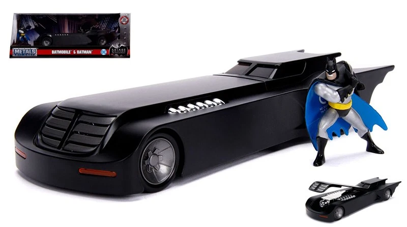 Batmobile W/ Batman Figure Animated TV Series 1:24 Model JADA TOYS - Immagine 1 di 1