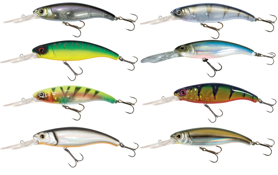 Fox Rage Slick Stick 90mm DR UV - Wobbler, Kunstköder, Hardbait für Zander & Co