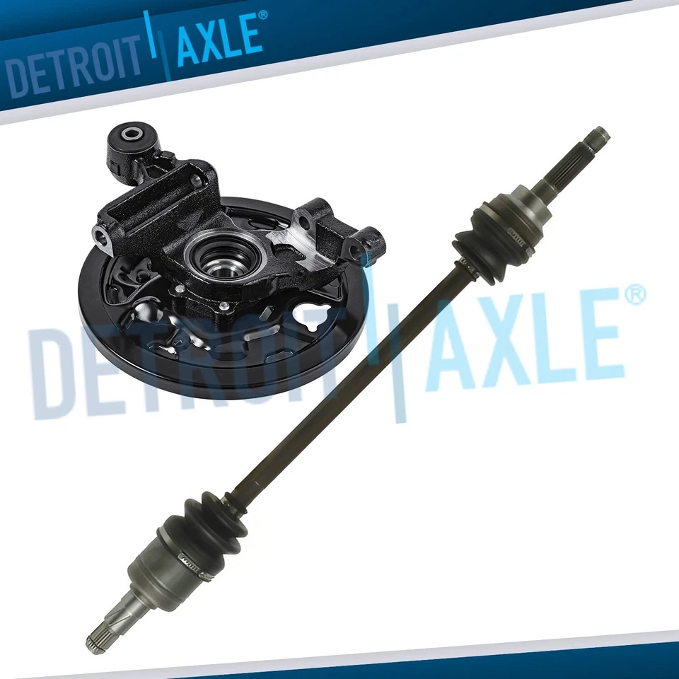 Nudillo trasero derecho con buje de cojinete de rueda eje CV para Subaru Forester 2003-2008 Foto 1 de 4