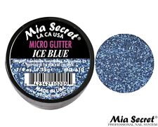 Mia Secret Nail Art Powder From MICRO GLITTER Color Set - Ice Blue 0.25 oz