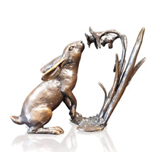 Bronze Hare with Daffodils - Ltd Ed 200 - Michael Simpson.