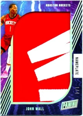 约翰·沃尔 2021 帕尼尼国家命名补丁 SP 1/4 球衣 # ROCKETS — 第 1/2 张图片