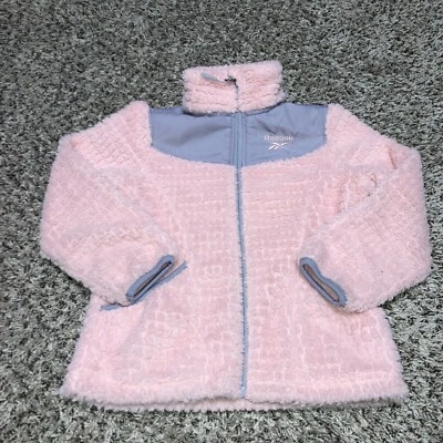 Sudadera Reebok Niñas Cremallera Completa Piel Sintética Rosa - Talla 6X Foto 1 de 4