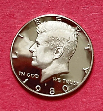 1980 S Kennedy Clad Half Dollar BRILLIANT GEM DEEP CAMEO PROOF