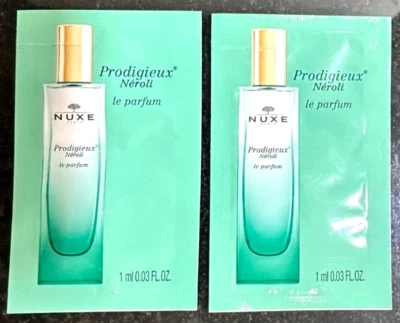 Lote de 2 Nuxe Prodigieux Neroli Le Parfum EDP para mujer. Muestra 2x 1 ml. Francia Foto 1 de 4