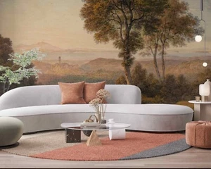 Rural Landscape Historic Vintage Village Exclusive Decor Wallpaper Murals - Picture 1 of 9