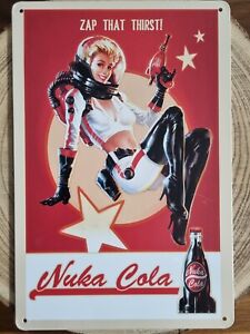 🍀 Blechschild Metallschild Gaming Fallout Nuka Cola