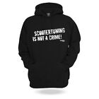 Sweatshirt Mit Abzugshaube Scootertuning Is Not A Crime Unzipped Schwarz Size XL