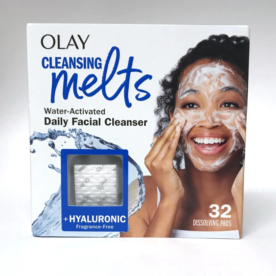 Olay Face Cleansing Melts with Hyaluronic Acid - 32ct Each