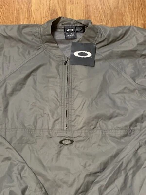 Oakley Software Jacket Mens 3XL Gray Windbreaker Windshell Pullover Nylon New - Image 1 of 4