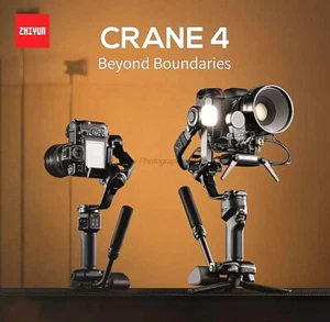 Zhiyun CRANE 4 3-Axis Gimbal Stabilizer Touch-Screen for Canon Nikon Sony Camera - Picture 1 of 18