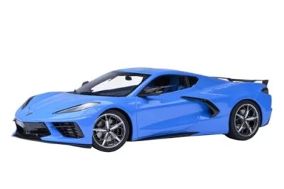 AUTOart 2020 Chevy C8 Stingray Rapid Blue 1/18 modellino auto 71281 - Immagine 1 di 4