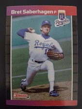 Bret Saberhagen - Kansas City Royals - 1989 Donruss Baseball Card #144