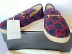 NEW Authentic Gucci Men's Fria Loafer Interlocking GG  Wool G 7.5 / 8 US