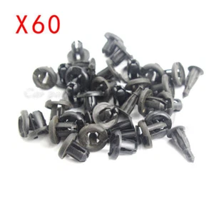 60x Bumper Retainer Push Type Clip Nylon For Nissan Maxima 01553-09241  - Picture 1 of 4