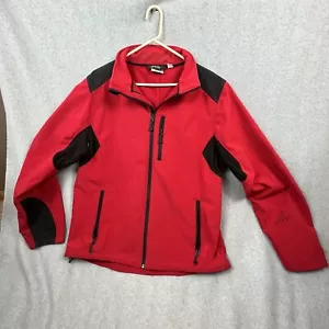 Black Diamond Softshell Jacket Coat Red w/Black Accents Fleece Lined men’s 2XL - Picture 1 of 13