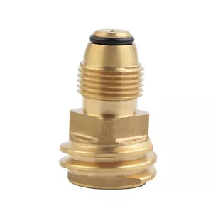Brass Propane Tank Refill Adapter Converts For Barbecue Camping Stoves Accessory - Picture 1 of 15