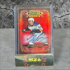 2022 Upper Deck Stature Rookies Red /35 Will Bitten William #142 Rookie Auto RC - Picture 1 of 2