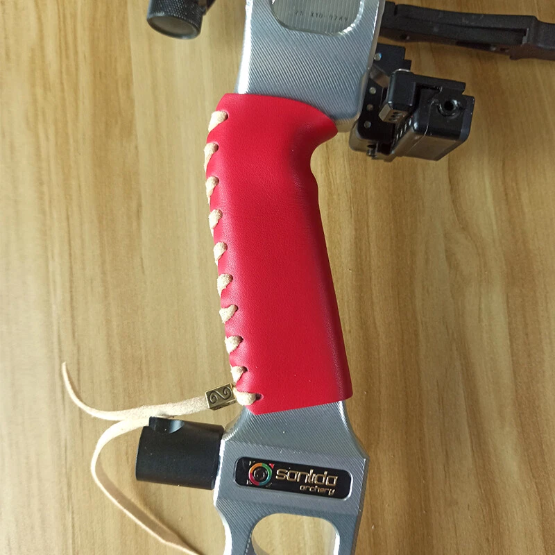 Archery Bow Handle Skin Cover Grip Genuine Leather Protector Non-slip Handmade - Image 1 of 4