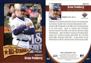 Brian Poldberg 2015 Choice Pacific Coast League All-Stars #31 RC Card FREE SHIP - Picture 1 of 1