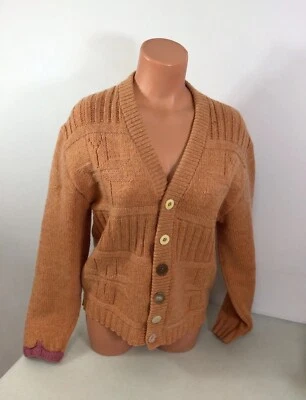 Suéter cárdigan de lana Campus vintage mediano para mujer Foto 1 de 4