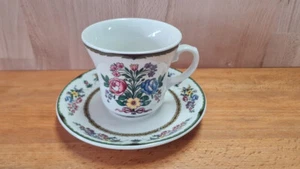 6 Stk Eschenbach Ceranova Kasse Tasse + Unterteller Blumendekor sehr gut - Bild 1 von 14