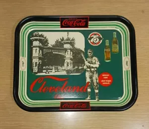 1980 Cleveland Ohio 75th Anniversary Coca-Cola Metal Tray Euclid Beach Park - Picture 1 of 3