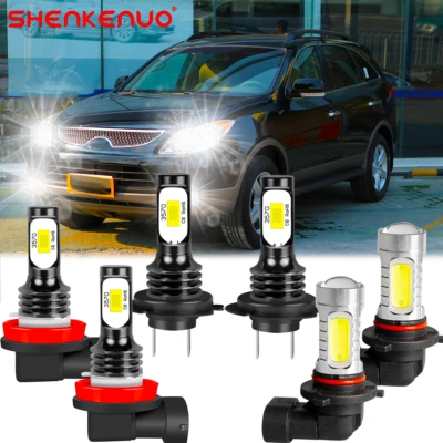 Combo de bombillas LED antiniebla faros para Hyundai Veracruz 2007-2011 H7+H11+9145 Foto 1 de 4