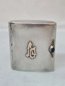 Beautiful Antique Imperial Russian 875 Sterling Silver & Gold Cigarette Case - Picture 1 of 10