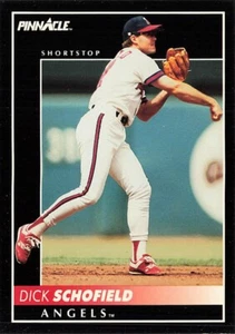 Dick Schofield #338 1992 Pinnacle California Angels - Picture 1 of 2