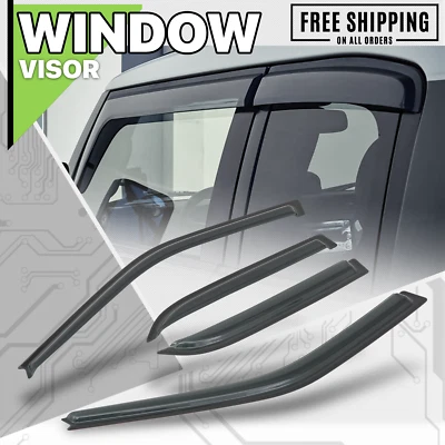 Visera de ventana de humo pantalla ventilación deflector de lluvia apto para Toyota Corolla Sedán 88-92 Foto 1 de 4