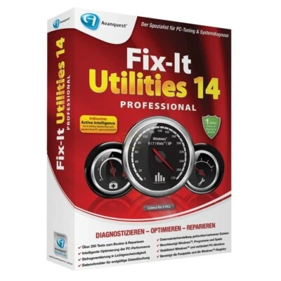 Fix-It Utilities 14 Professional Win XP/Vista/7/8 MiniBox 5 PC 1 Jahr Avanquest - Bild 1 von 4