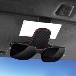 Magnetic Leather Sunglasses Holder for Car Sun Visor Eyeglass Hanger Clip  - Bild 1 von 12