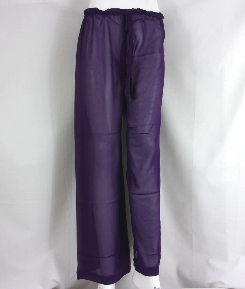 Sauvage Wear Sheer Elastic Waist Solid Cover Up Pants Sm-Lg 1054L-1055L - Image 1 of 1