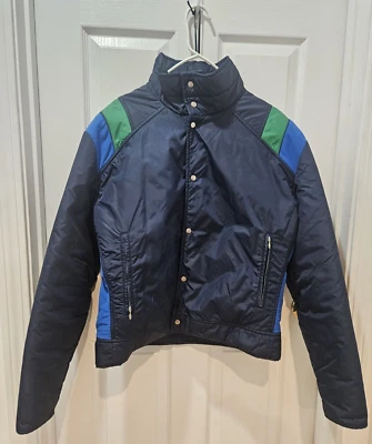 Vintage 70's 80's ROFFE Ski Wear Coat  Winter Down JACKET Men's Large USA Made - Image 1 of 4