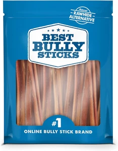 6 Inch Bully Sticks - 25 Count (Pack of 1) - All-Natural, Easily Digestible, 100 - Picture 1 of 6