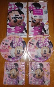 Minnie Mouse Birthday Party Supplies Plates Napkins Tablecloths (E) - Picture 1 of 2