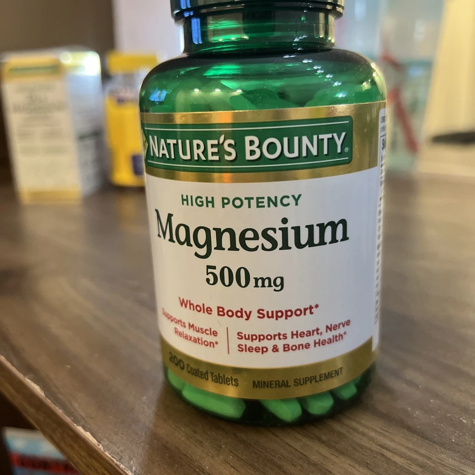 Nature's Bounty магний 500 мг минеральная добавка - 200 таблеток - Изображение 1 из 1