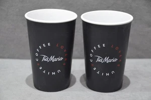 2x Tia Maria Coffee Lover Unite Project Keramiktasse Tasse in Schwarz 35cl 350ml Neu - Bild 1 von 5