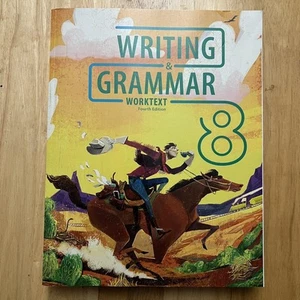 BJU Bob Jones Writing and Grammar 8 Worktext 523092 Homeschool Curriculum 4th Ed - Picture 1 of 7