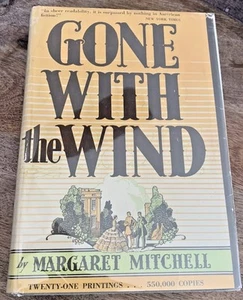 1936, Okt Druck, Vom Winde verweht von Margaret Mitchell Original Schutzumschlag - Bild 1 von 15