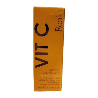 Rodial Vit C Papaya Enzyme Scrub Full Size 70 ml/ 2.36 oz. Sealed RP $50 - Image 1 of 4